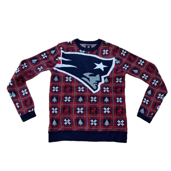 NFL Team Apparel Other - NFL New England Patriots Christmas Sweater Men’s Small Crew Neck Acrylic